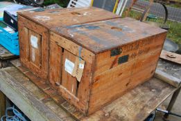 Two vegetable boxes.