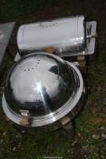 Two stainless steel Bain Marie.