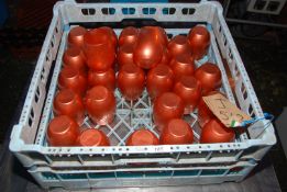 A quantity of glass beakers.