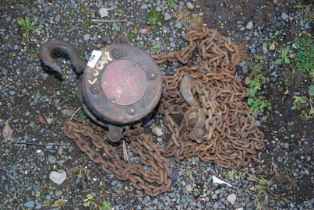 Pulley block and tackle