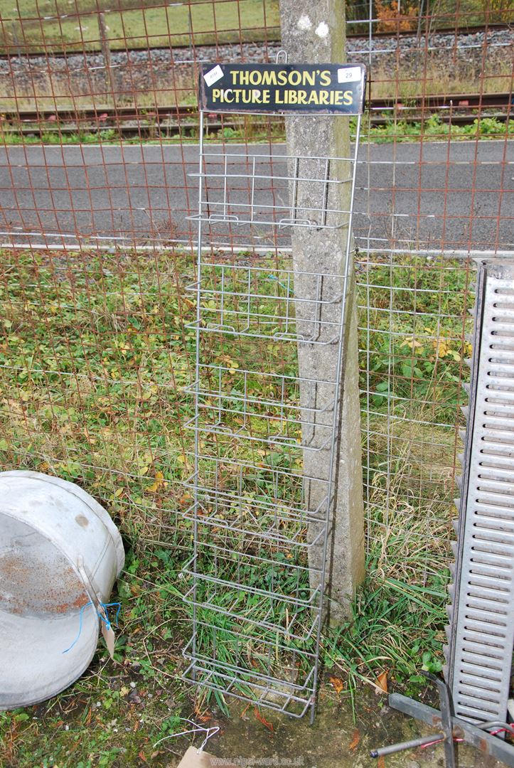 A Thomson's Picture Libraries rack