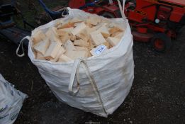 A large bag of softwood blocks.