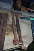 Two tractor top links - Fordson Major type.