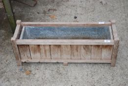 An R.A Lister & Co window Box, lined with galvanised trough.