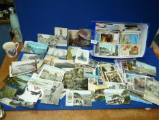 A box of Postcards, mostly modern.