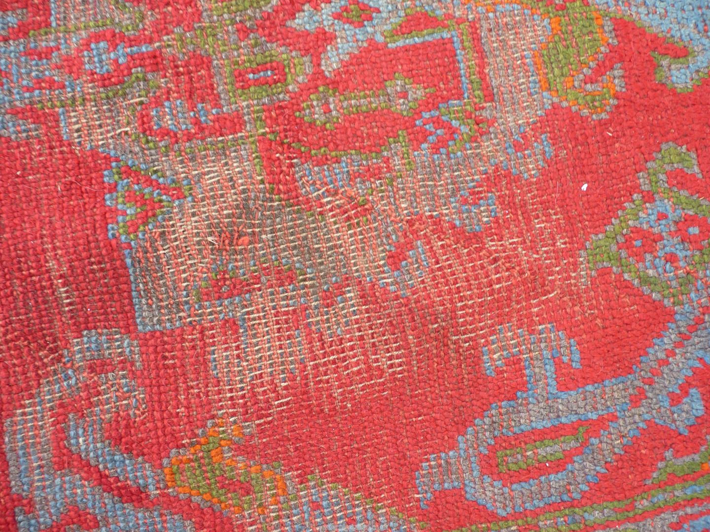 A large carpet in jewel colours. 172" x 114". - Image 7 of 7