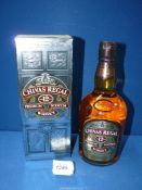 A presentation boxed bottle of Chivas Regal Scotch Whisky,
