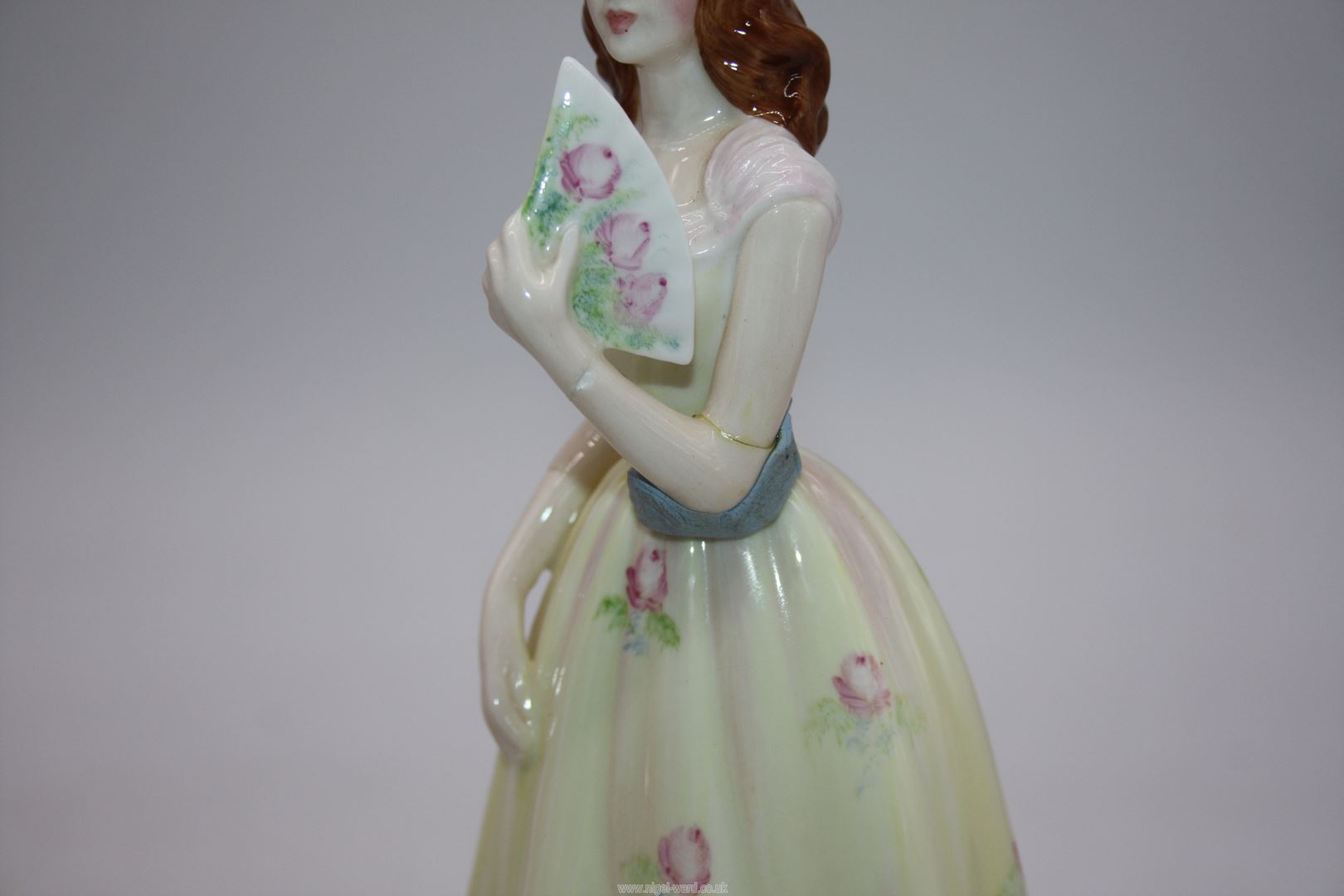 Two Staffordshire Francesca china figures including 'Eugenie' and 'Glencora', - Image 2 of 3