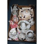 A quantity of china to include part Japanese tea set, Alfred Meakin 'Tain' dinner service,