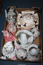 A quantity of china to include part Japanese tea set, Alfred Meakin 'Tain' dinner service,