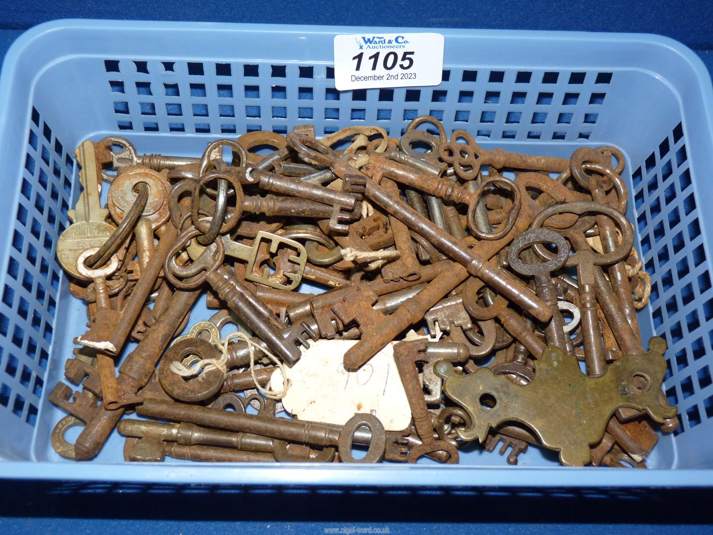 A box of old keys.