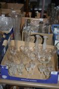 Miscellaneous glass including champagne, bowls, egg cups, etc.