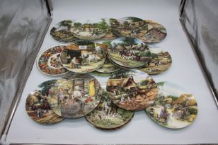 A quantity of wall plates to include; Coalport The Old Mill, Bradex Dry Stone Waller,