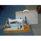 A vintage Janome 'Novum' sewing machine.