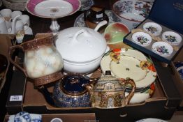 A quantity of china including; Royal Winton soup tureen, Falconware jug, Carltonware dish, etc.