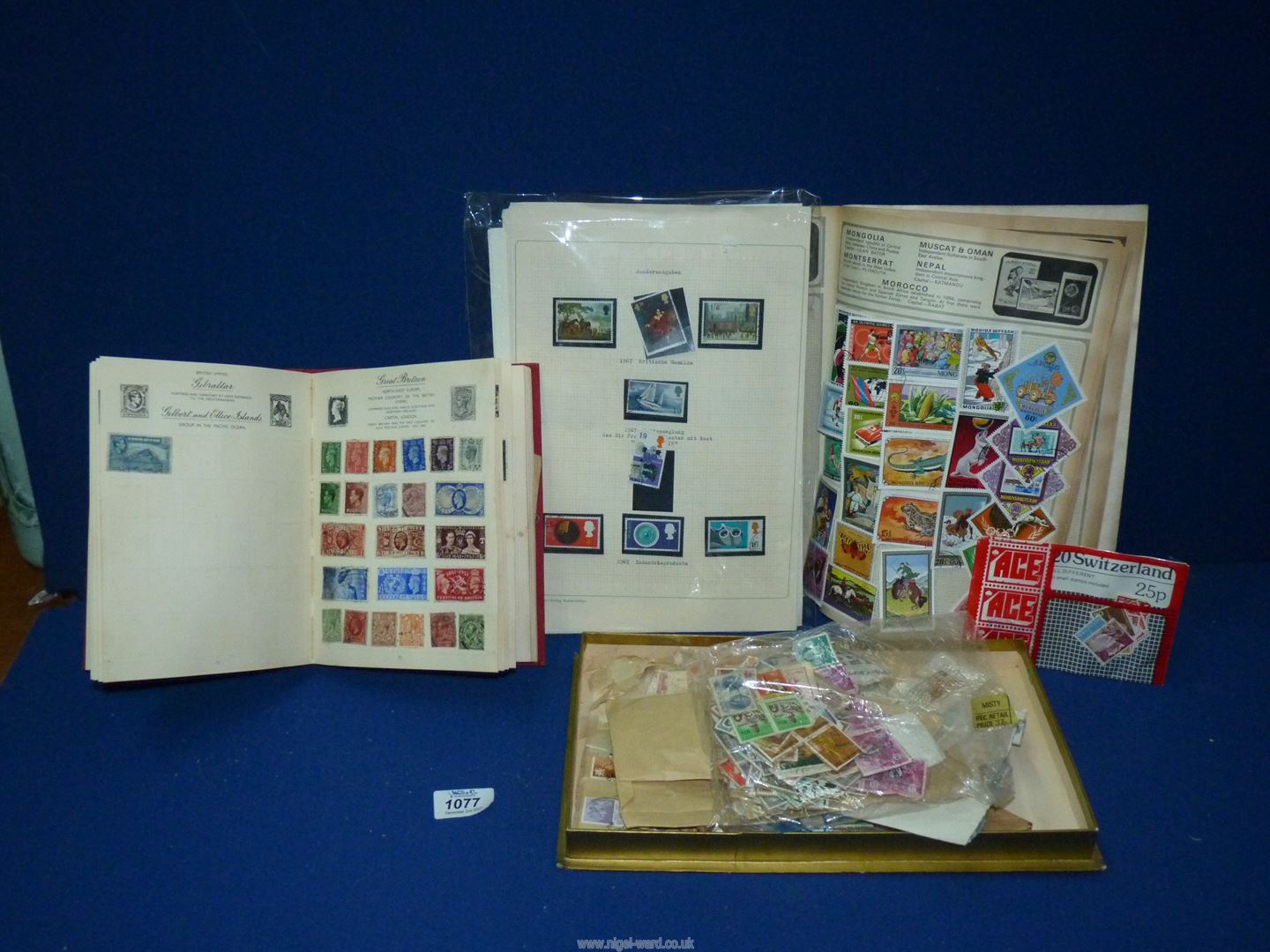 A quantity of mint British stamps and three books of mixed Commonwealth stamps.