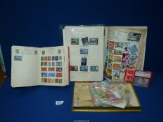 A quantity of mint British stamps and three books of mixed Commonwealth stamps.