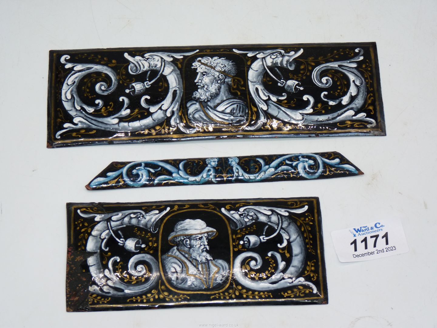 Two Limoges panels, - Image 4 of 5