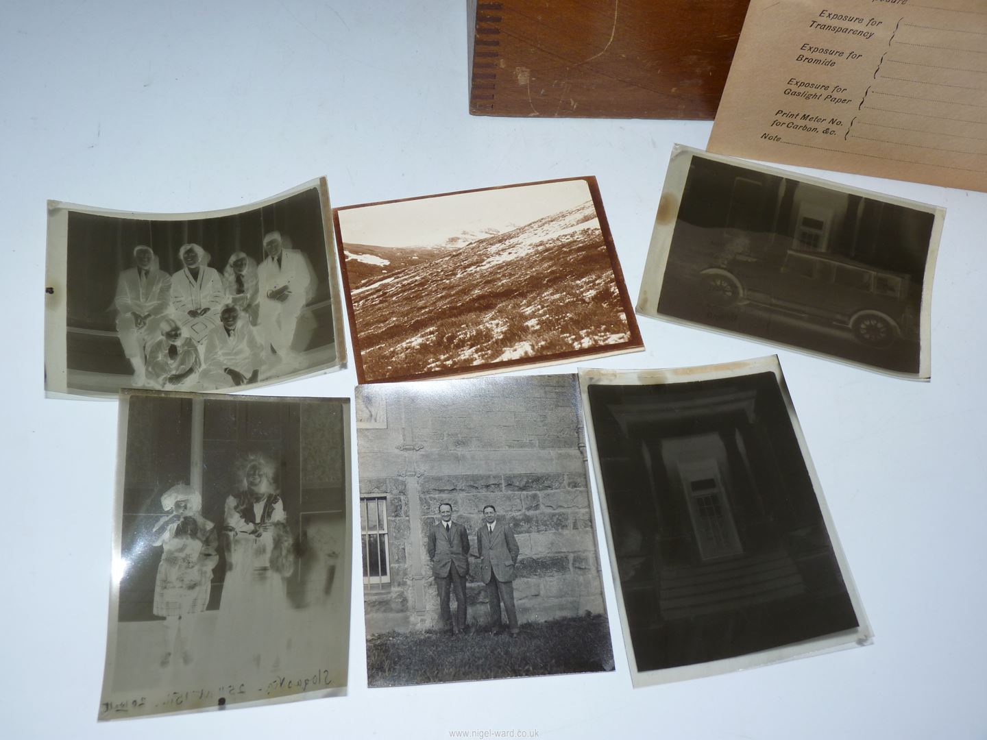 A quantity of glass negatives in two pine boxes mainly relating to family life in Stirling and - Image 20 of 22