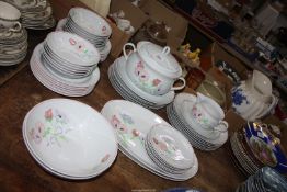 A large quantity of Denby dinner ware in Bouquet design.