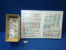A stock book of Stamps from countries including; Luxembourg, Monaco, Austria, etc.
