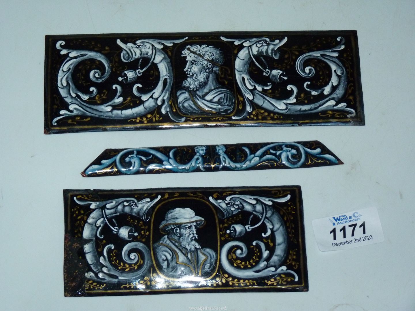 Two Limoges panels, - Image 2 of 5