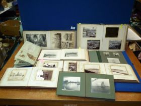 A collection of early 1900's photograph Albums with scenes including sailing on the Norfolk Broads;