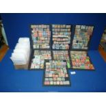 Stamps on stock cards from China and South American countries,