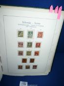 A green Album of Swiss "Charity" Stamps, 1913 - 1984.