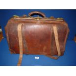 A Gladstone bag with key by Henry Martin Ltd Newcastle On Tyne.