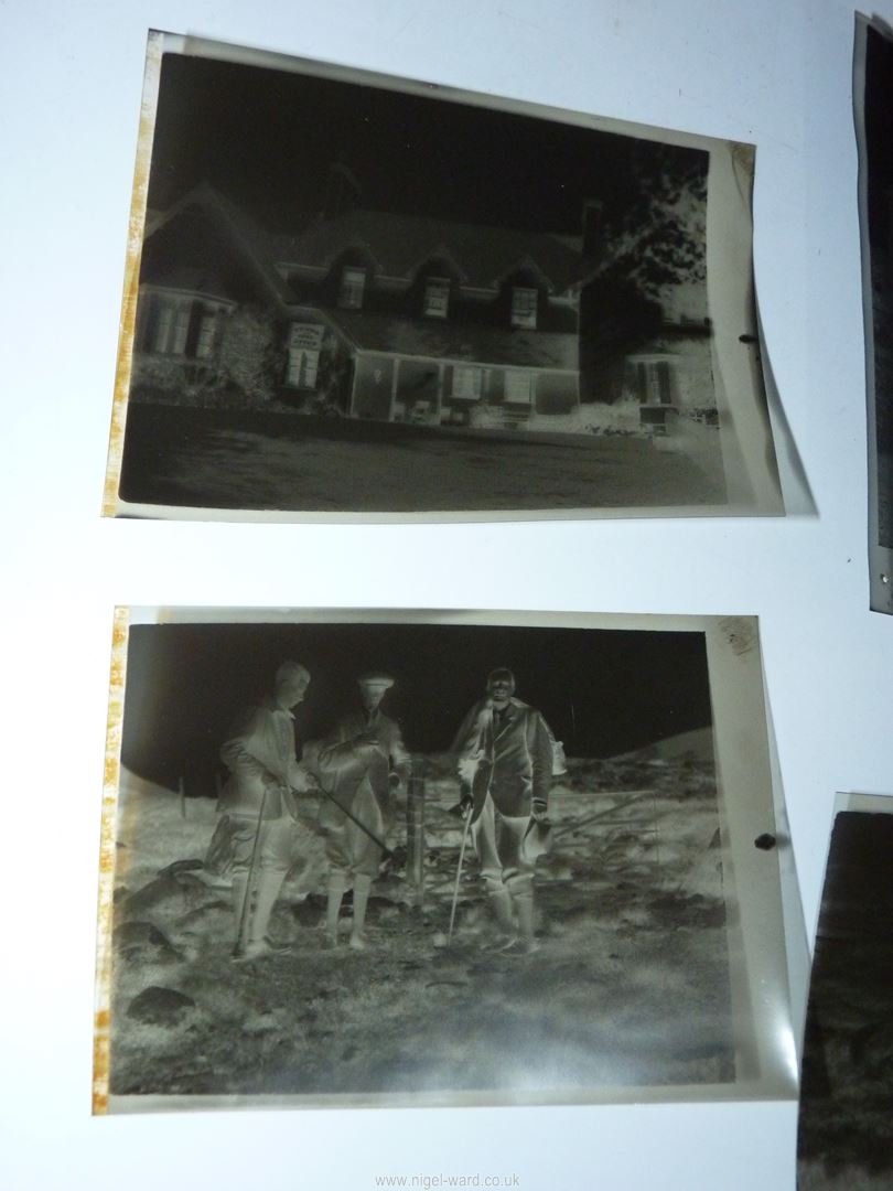 A quantity of glass negatives in two pine boxes mainly relating to family life in Stirling and - Image 14 of 22