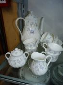 A Wedgwood ''April Flowers'' coffee set for six (some "pink garland") pattern.