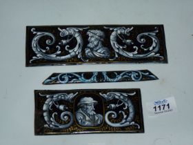 Two Limoges panels,