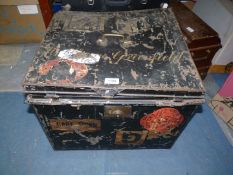 A Military trunk belonging to 'Brigadier H.R.
