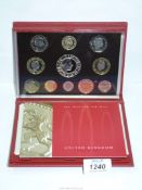 A cased set of Royal Mint coins, United Kingdom proof set '2003'.