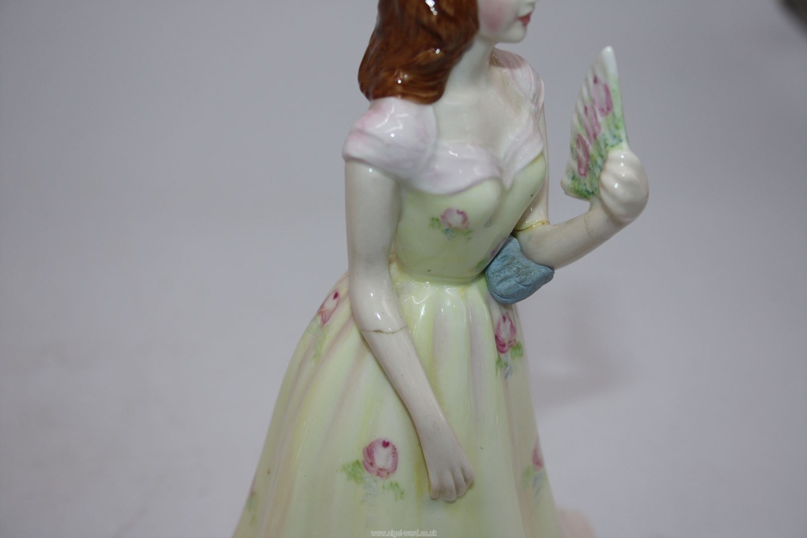 Two Staffordshire Francesca china figures including 'Eugenie' and 'Glencora', - Image 3 of 3