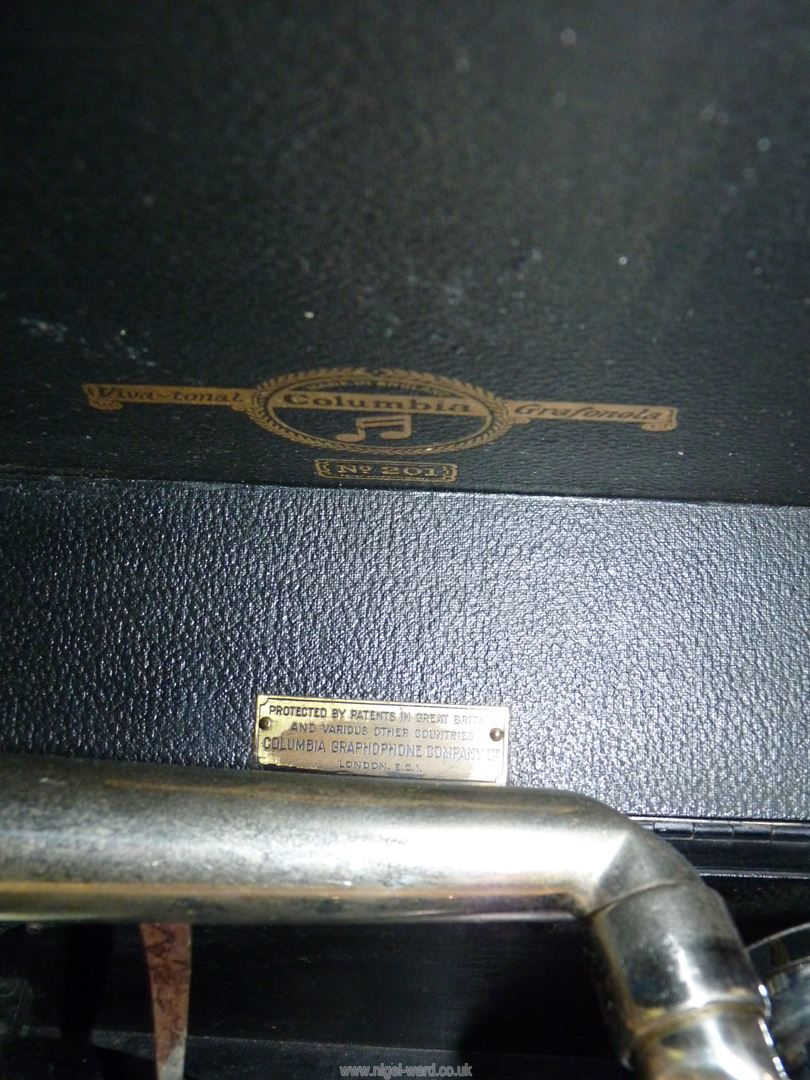 A Columbia Grafonola No. 201 record player. - Image 2 of 2