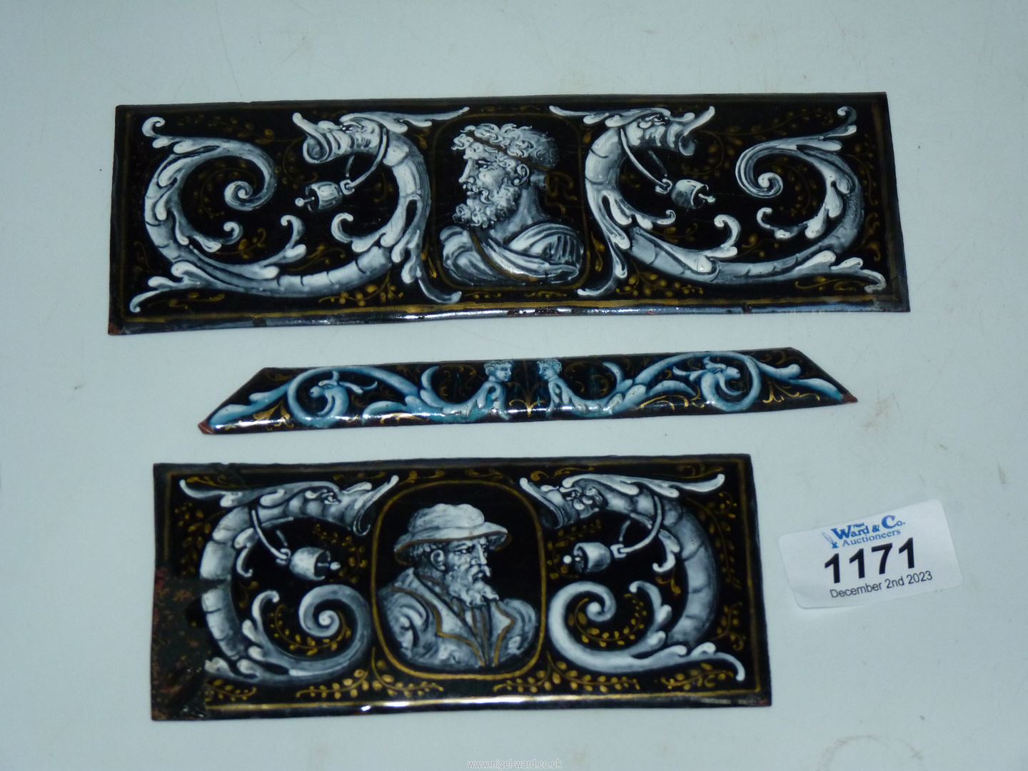 Two Limoges panels, - Image 3 of 5