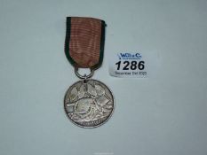 A Turkish Crimea Medal '1855 La Crimea Medal Awarded to Captain C.P. Bertram 41st Regiment'.