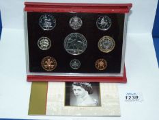 A cased set of Royal Mint coins, United Kingdom proof set '2002'.