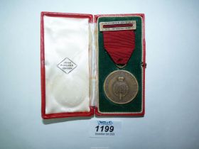 A Royal Agricultural ''Medal for Long Service'' in original box.