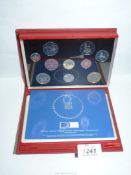 A cased set of Royal Mint coins, United Kingdom proof set '2004'.