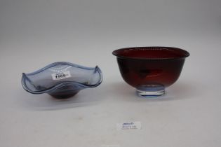Two Orrefores bowls.