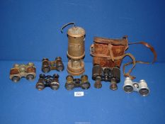 A quantity of Binoculars to include; Atchinson, London 'The Imperial' 8 x 6, etc.