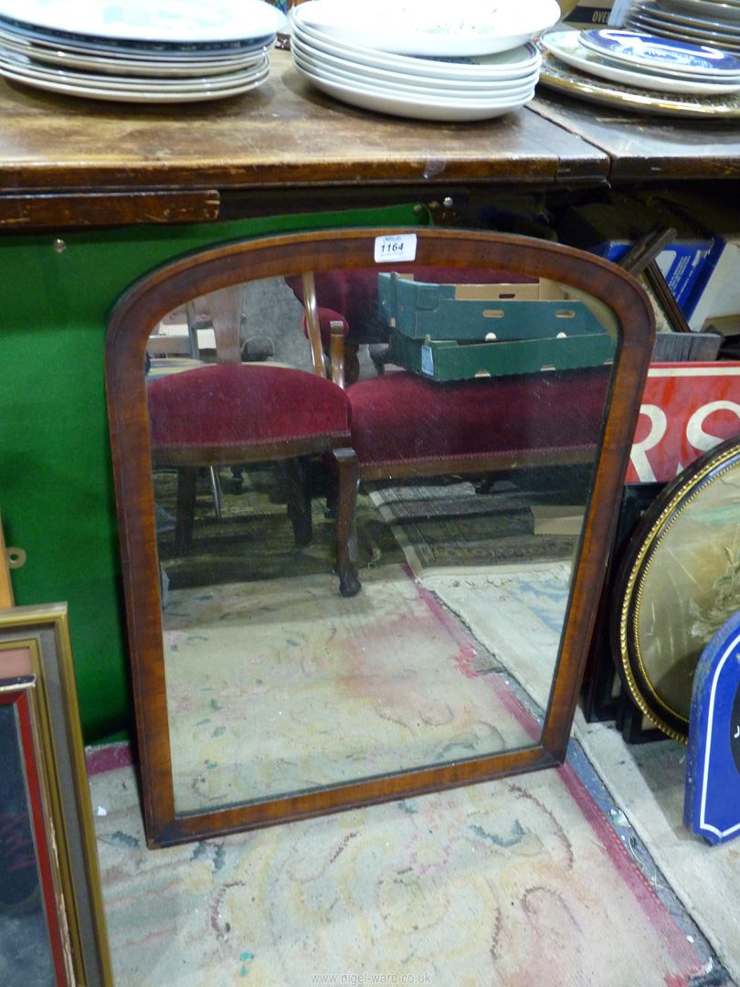 A Mahogany framed Mirror, 22" wide x 28" high. - Image 2 of 2
