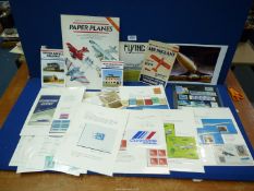 A quantity of Aviation Ephemera including booklets, models, stamps,etc.