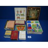 A small quantity of card and other games including 'Syllabex' with instructions,