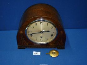 An uncommon British made 'Clarion' Westminster chiming Mantle Clock, needs attention,