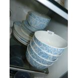 Portmeirion Studio 'Hide and Seek' dinner set to include; six dinner plates, side plates and bowls.
