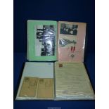 A quantity of WWI German ephemera including documents, medals, certificates, etc. (two folders).